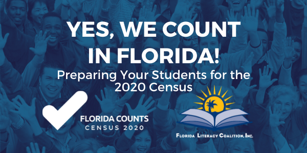 Yes, We Count! FLC's Census 2020 Adult Education Campaign, sponsored by Florida Counts